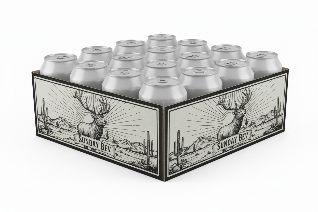 Sunday Bev Low-Wall Elk Can Tray