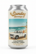 Sunday Beverage Co - White Truck Beach Can
